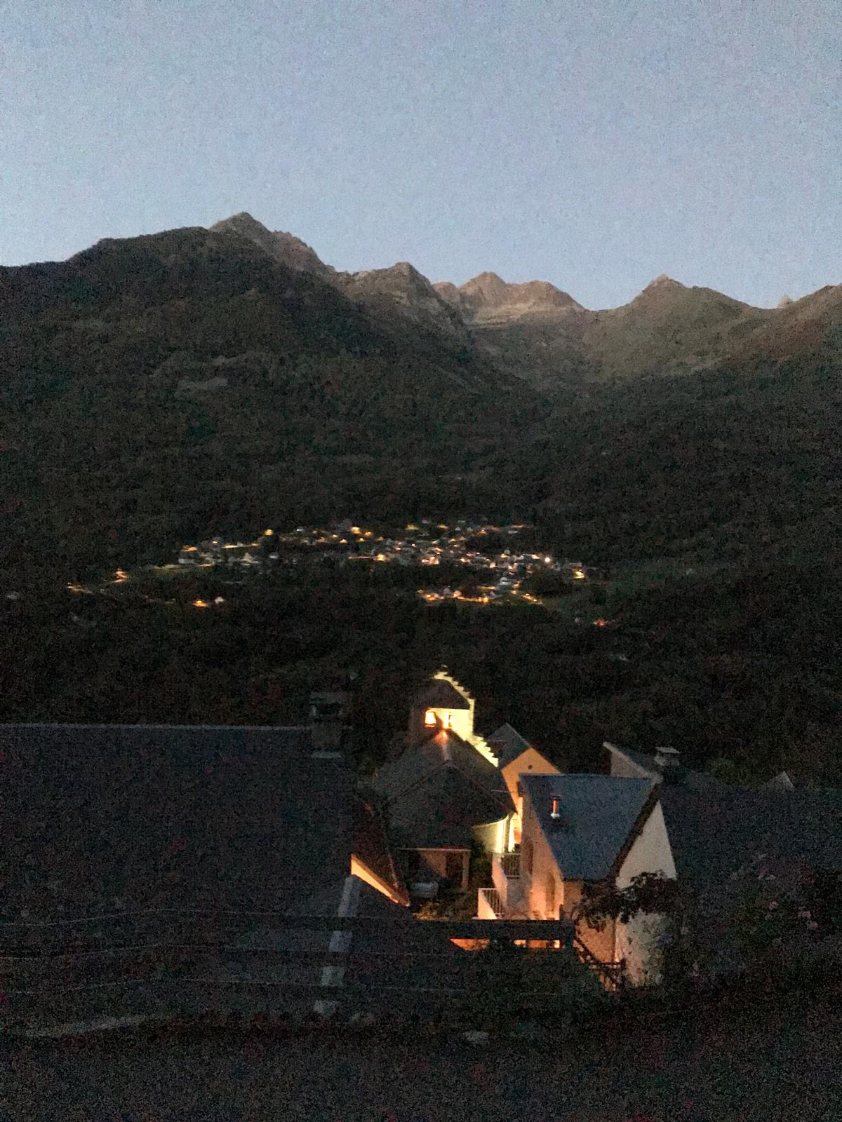 Vue du village de Saligos